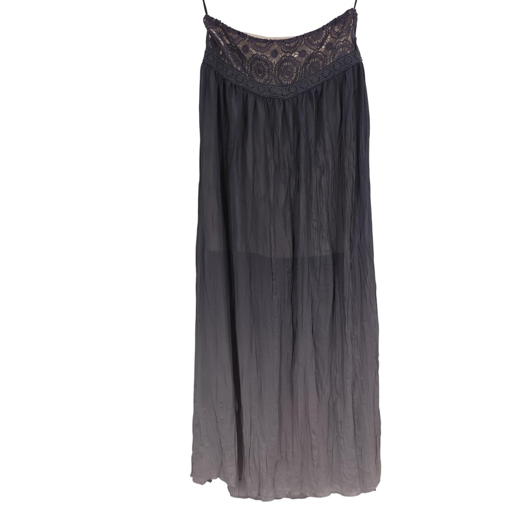 Chiffon Boho Maxi Skirt Gimmicks BKE Women S Gray Ombre Dark Fairy‎ Whimsigoth